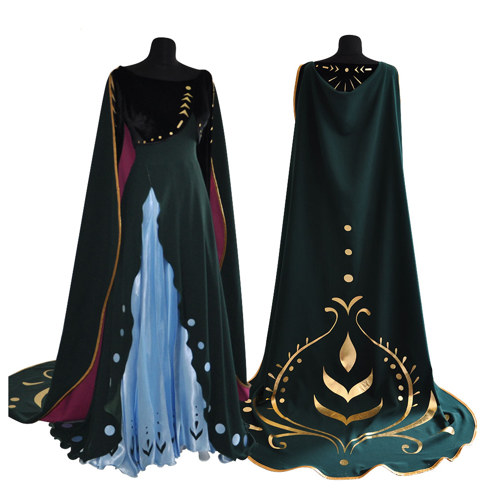 アナと雪の女王2 アナ Anna 女王 ドレス コスプレ衣装 コスチューム