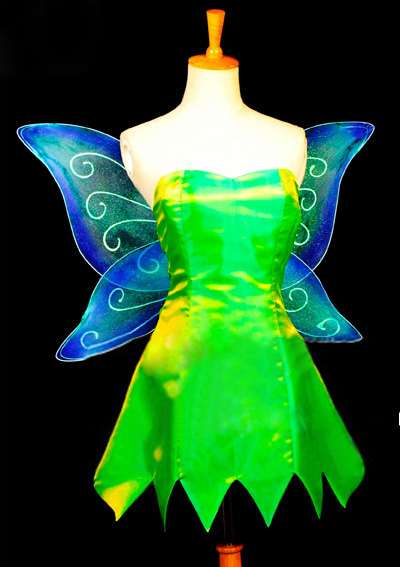 ディズニー ピーターパン ティンカー·ベル ティンク 妖精の翼 コスプレ衣装 コスチューム